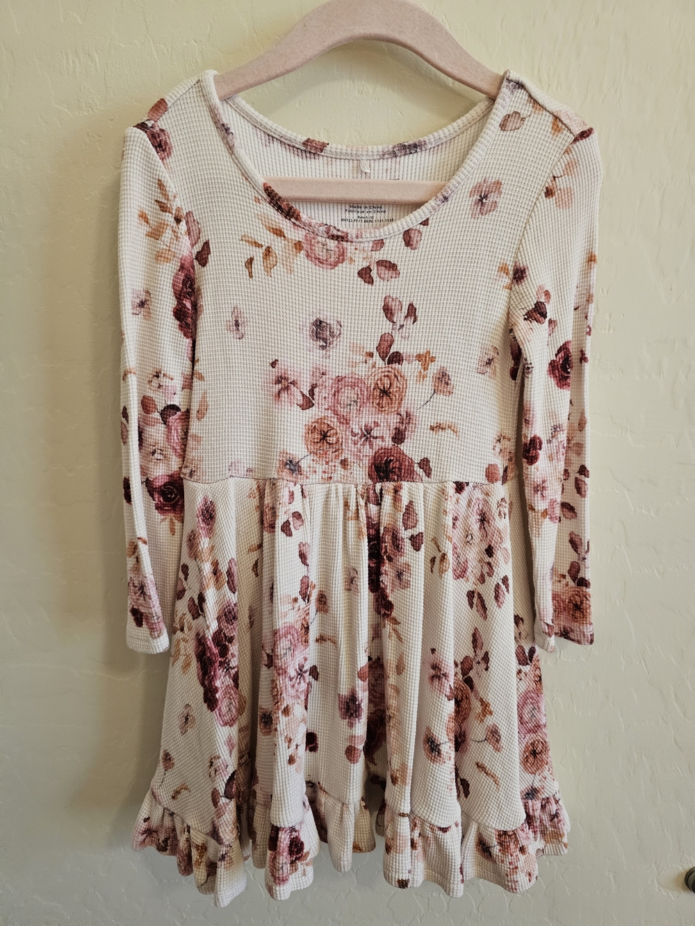 Posh Peanut Khloe Long Sleeve Ruffled Twirl Dress 3T-4T